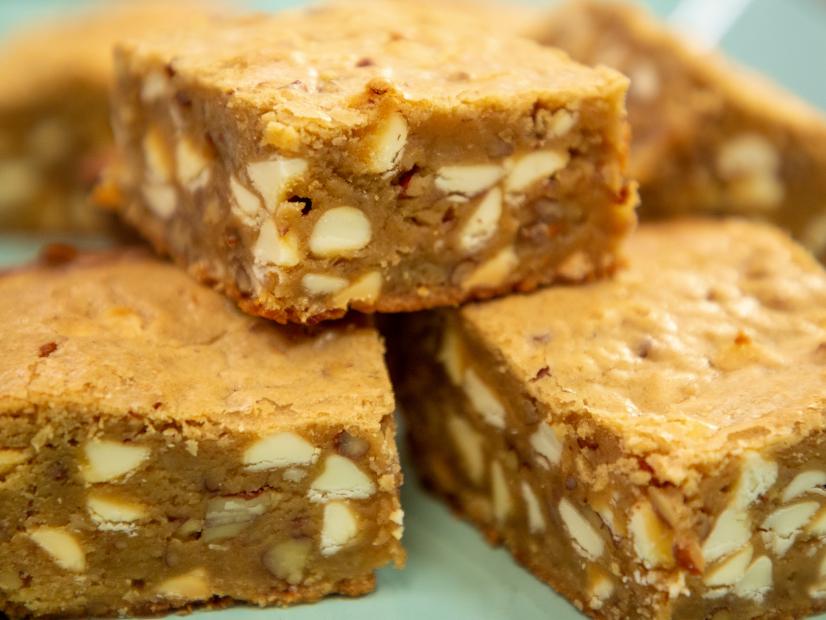 White Chocolate and Pecan Blondies beauty, as seen on Food Network Kitchen Live.
