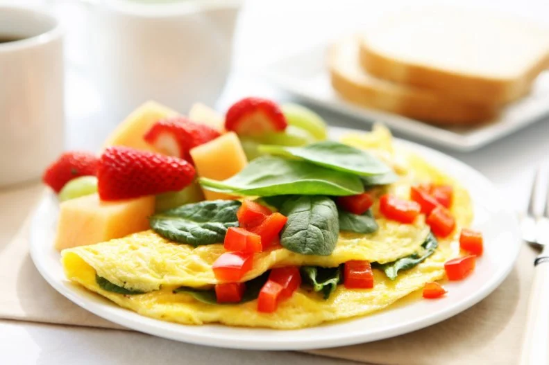 It's not only about eating something for breakfast but also having balance like Ilana Buchbinder, RDN, CDN, MB, a pediatric dietitian does. Buchbinder makes sure that she has at least two different food groups in her breakfast each morning which "helps stabilize my blood sugar levels and kick start my day with fiber, protein and/or a healthy fat." A few of her favorite breakfast combinations include a vegetable omelet with fruit, oatmeal with cinnamon and nuts or a quick high fiber cereal and milk.