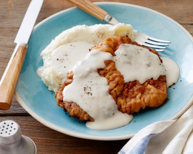 Ree Drummond's Chicken Fried Steak with Gravy from Comfort Food, as seen on The Pioneer Woman, Season 1.