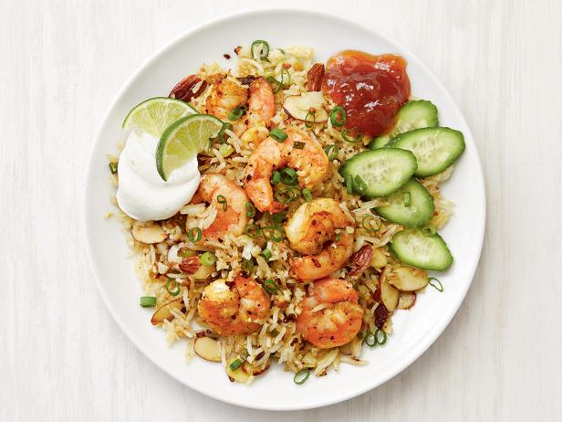 Cauliflower Fried Rice with Curried Shrimp image