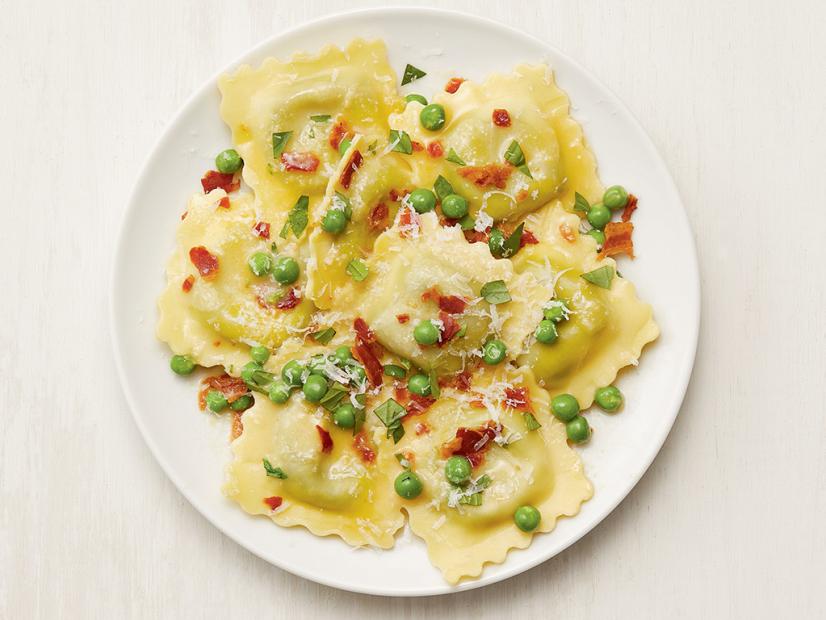 Ravioli with Lemon, Peas and Pancetta Recipe | Food Network Kitchen ...