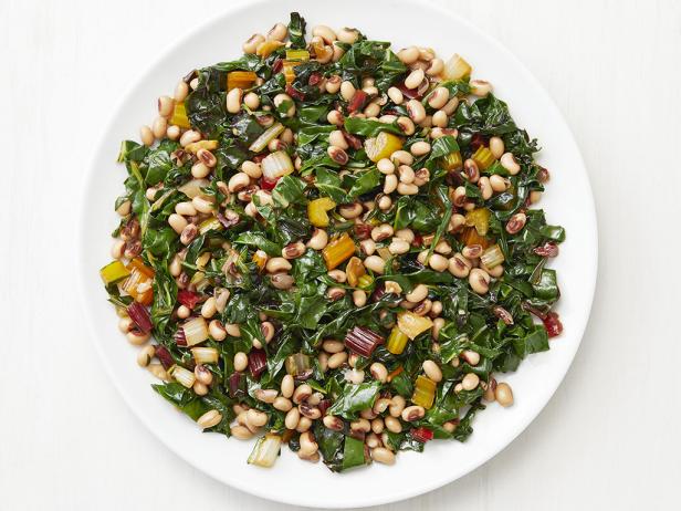 Swiss Chard with Black-Eyed Peas image