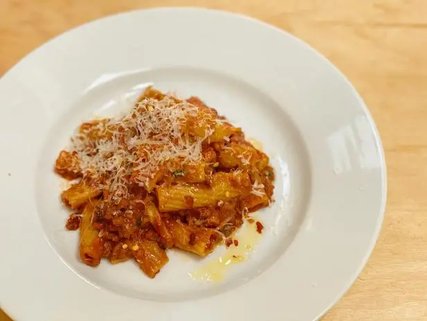Pasta with Meat Sauce Recipe | Michael Symon - Food Network