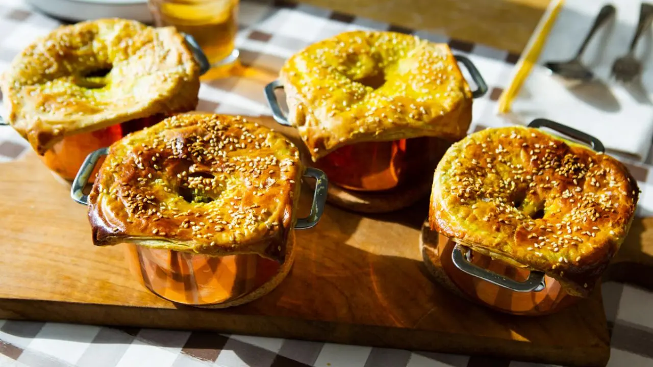 Spiced Chicken Pot Pies