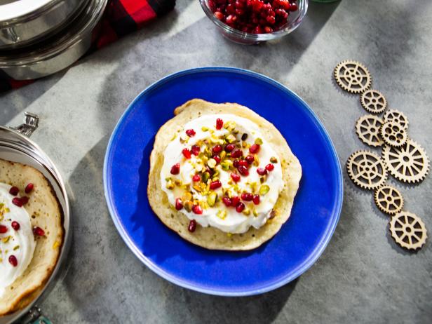 Sweet Flatbread with Lemon Yogurt Whipped Cream image