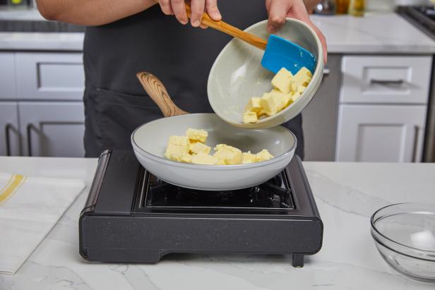 Heat the butter in a light-colored pan, which allows you to see the browning more easily.