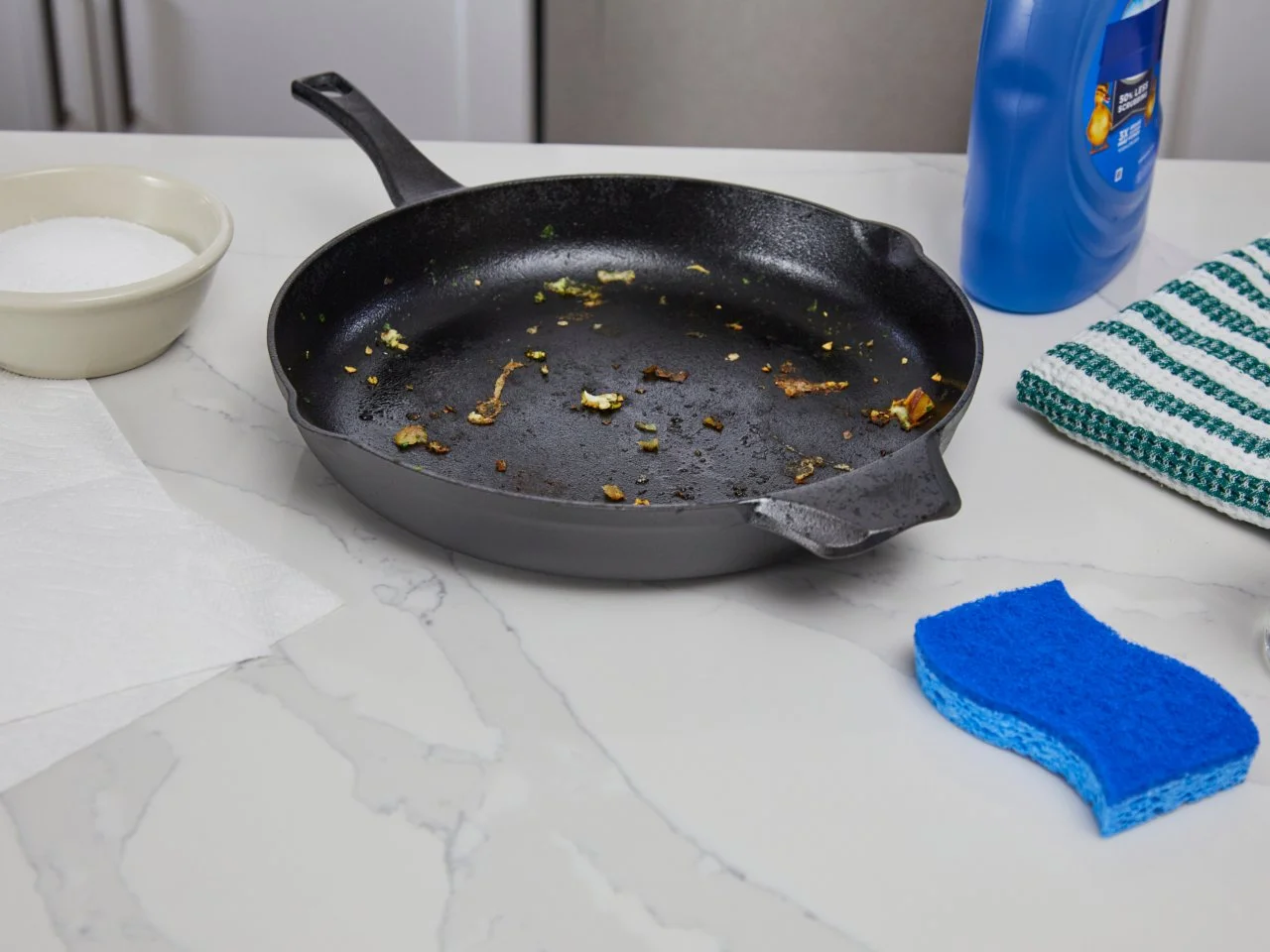 How to Clean a Cast Iron Skillet Cooking School Food Network