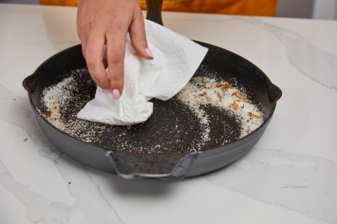 Cleaning and Caring for a Cast Iron Skillet 