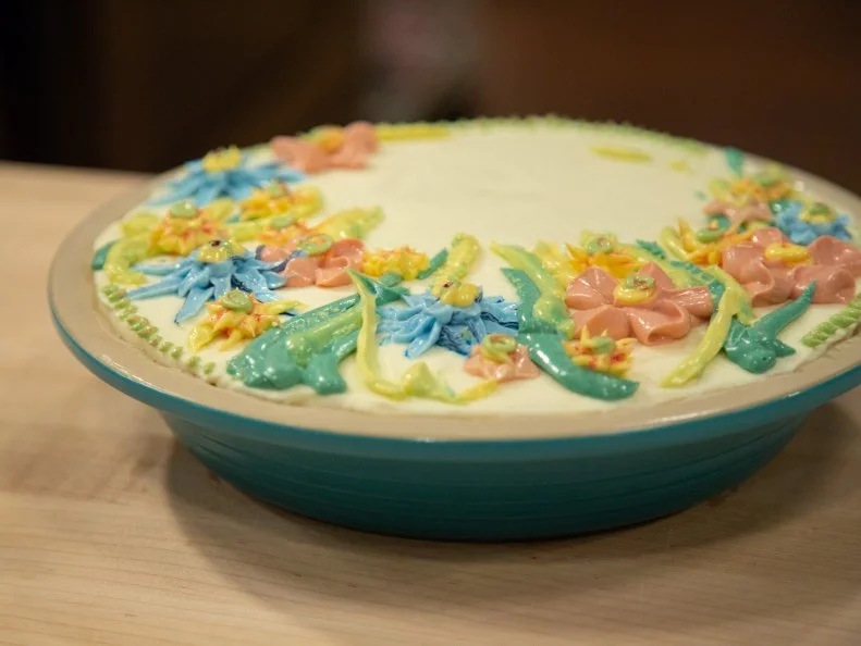 Tati's final - TATI: Honey Mascarpone Trifle with a Plum and Vanilla Compote, as seen on Spring Baking Championship, Season 6.