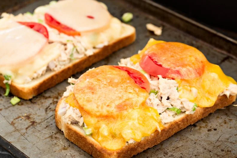 "In this new world, I am trying to minimize grocery trips as much as possible, so I am turning to lunches made with more shelf-stable ingredients,” says Jenny Shea Rawn MS, MPH, RD of <a target="_blank" href="https://www.jennyshearawn.com/">My Cape Cod Kitchen</a>. “My current favorite is a protein, fiber and healthy fats packed tuna cheddar melt: a slice of whole grain bread topped with canned tuna (I prefer the kind in oil) and shredded cheddar, then toasted until golden brown. If I have lettuce (or any greens), I'll top the tuna melt with a few crisp pieces and drizzle on a vinaigrette, or have a small salad on the side."       