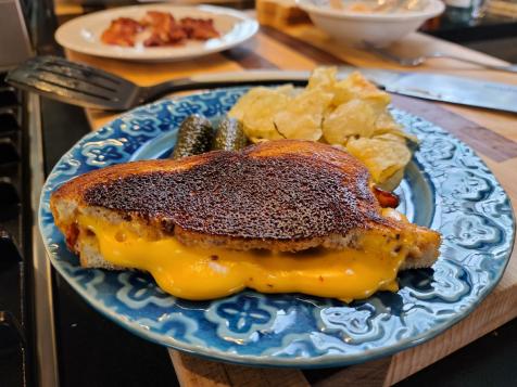 Grilled Cheese with Chipotle Mayo and Bacon