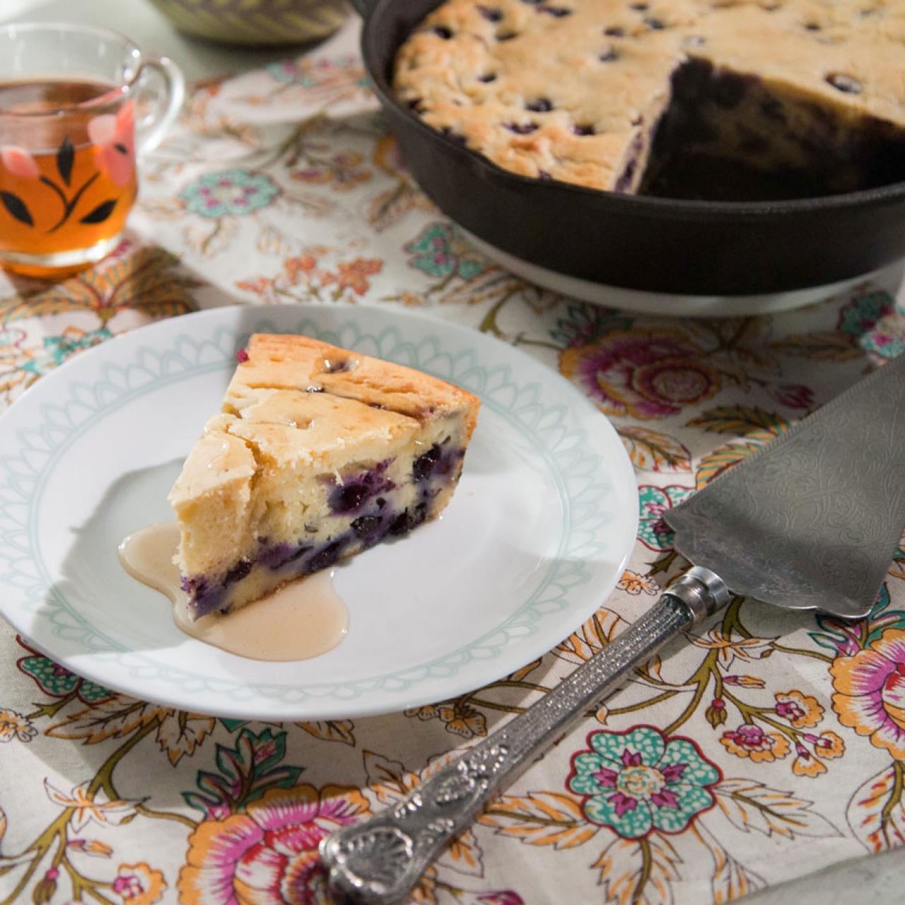 old-fashioned Sour Cream Lemon Blueberry Bundt Cake