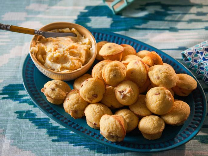 Bacon Corn Muffins with Orange Butter Recipe | Trisha Yearwood | Food ...