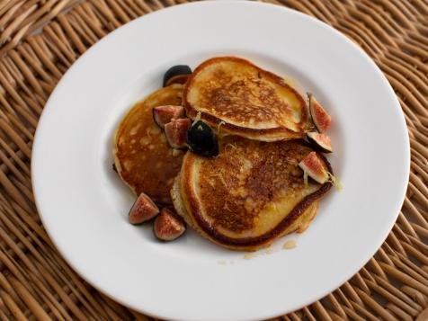Lemon Ricotta Pancakes with Figs