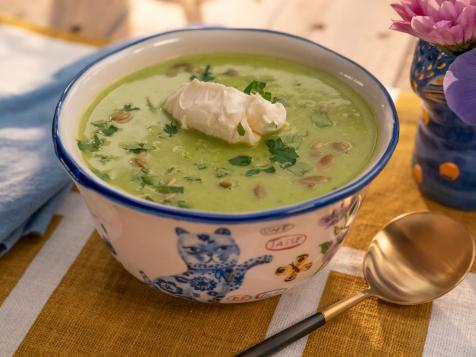 Pea Soup with Lemon Mascarpone