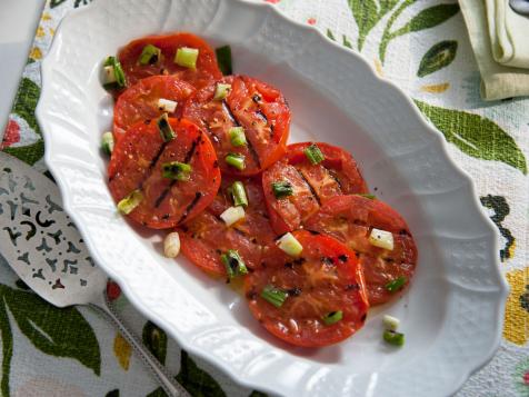 Charred Tomato and Scallion Salad