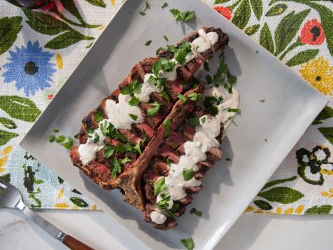Porterhouse Steak with Horseradish Sauce