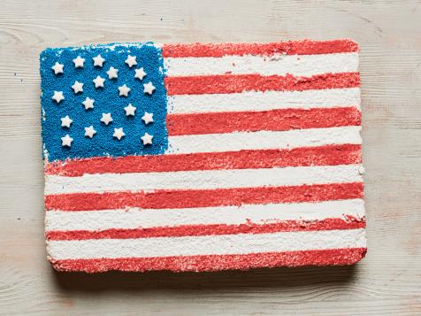 American Flag Ice Cream Cake
