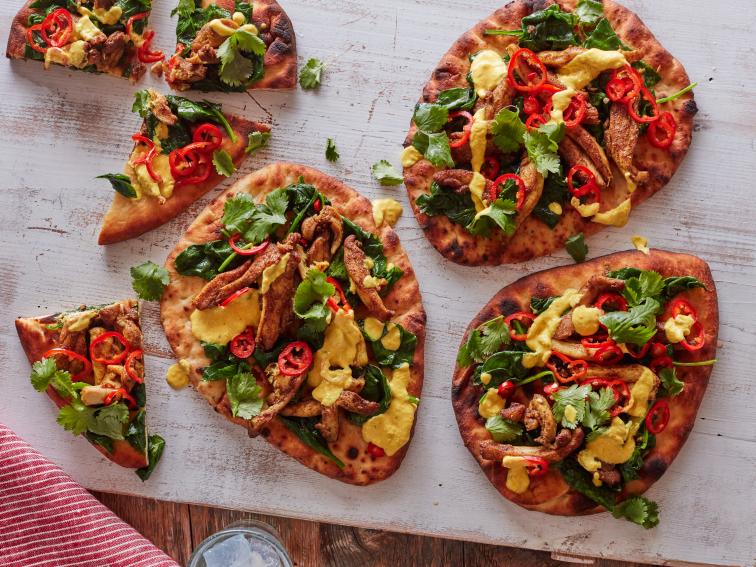 Turmeric Chicken Flatbread Recipe Food Network Kitchen Food Network