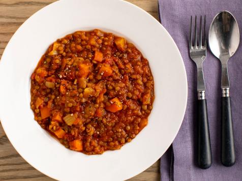 Stewed Lentils and Tomatoes
