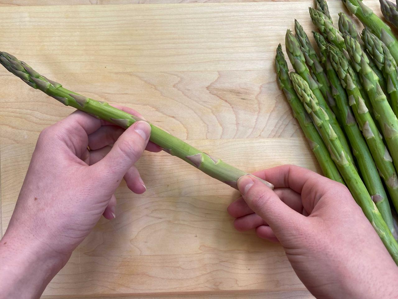 How to Trim Asparagus Cooking School Food Network