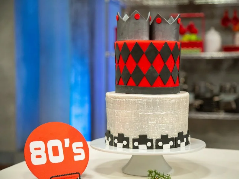 Arin's final cake - ARIN: Lime Cake with Vanilla Peach Filling and Coconut Buttercream, as seen on Spring Baking Championship, Season 6.
