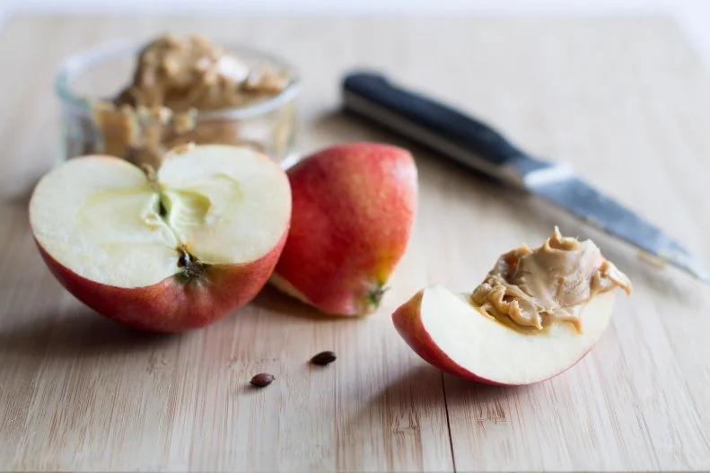 A heaping spoonful of nut butter along with apple slices or a few pretzel chips is a healthy snack that feels like a decadent treat.