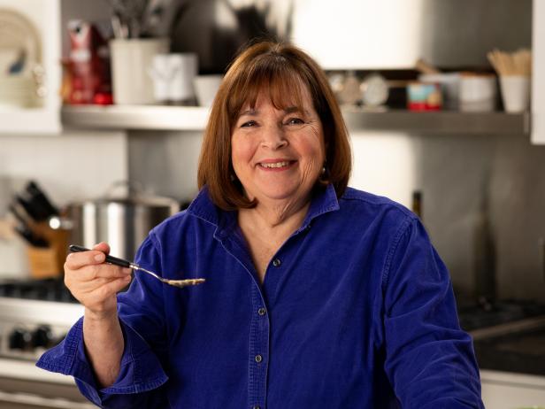 Ina Garten with Fennel Soup Gratin, as seen on Barefoot Contessa: Back to the Basics, season 18.
