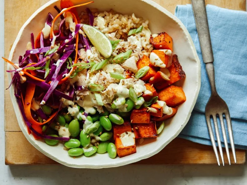 Healthy Thai Tuna Grain Bowl