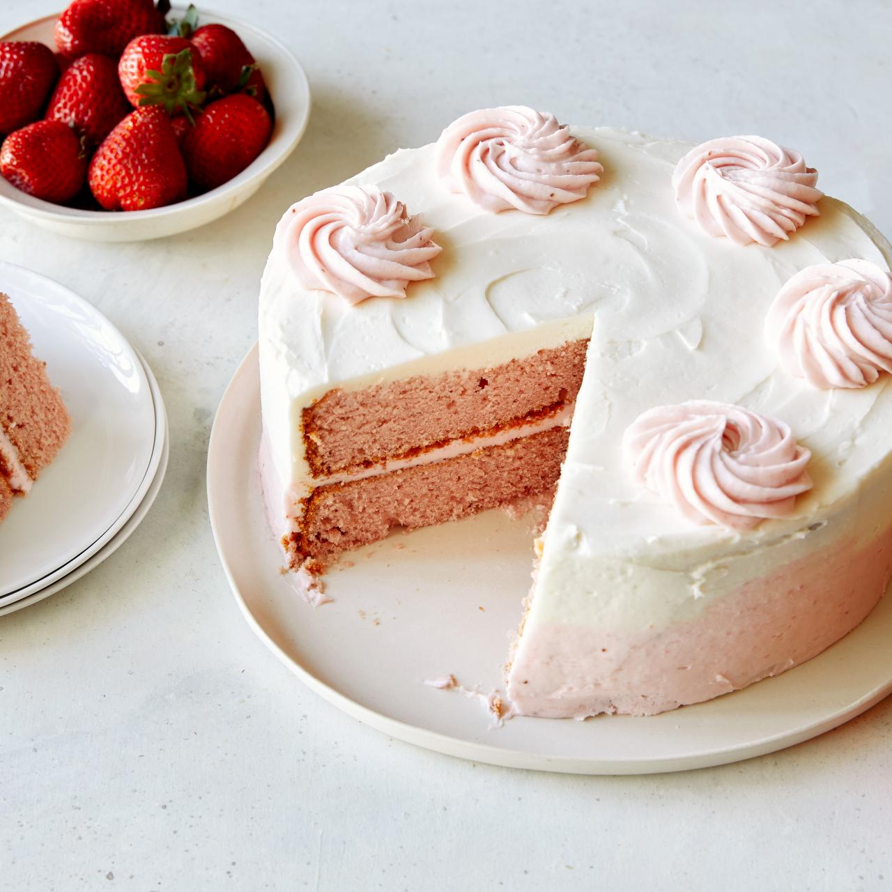 Strawberry Jello Cake with Strawberry Buttercream Frosting - My Incredible  Recipes