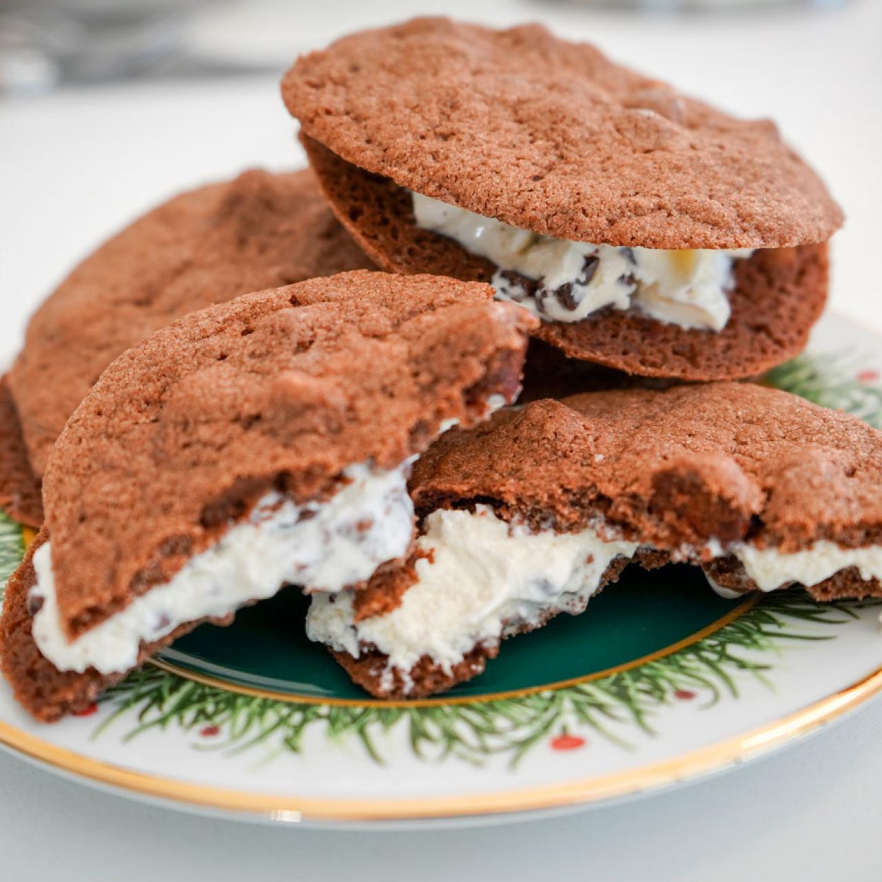 Peanut Butter and Jelly Ice Cream Sandwich - Chocolate with Grace