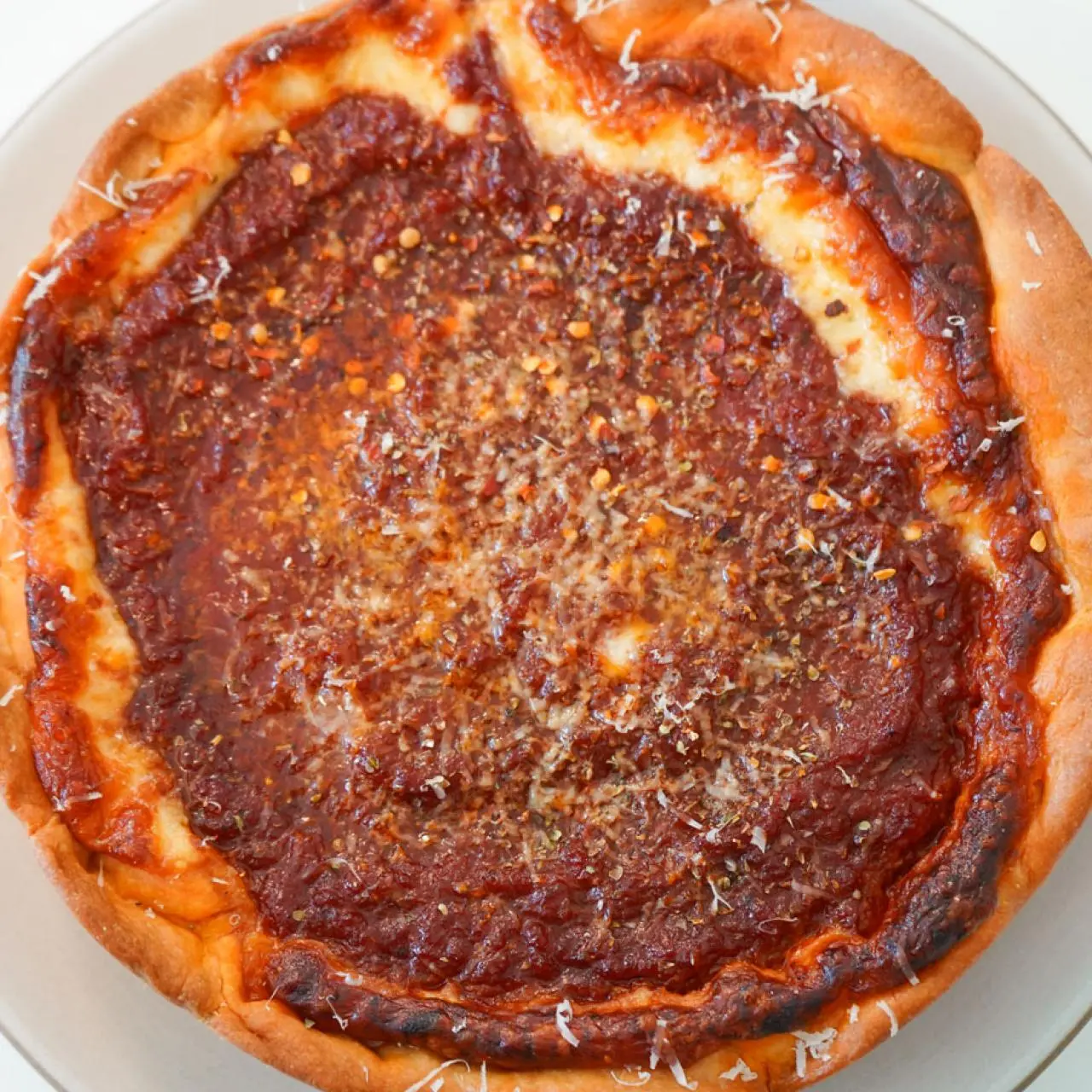 Deep Dish Cheese Pizza, image size:1280x1280