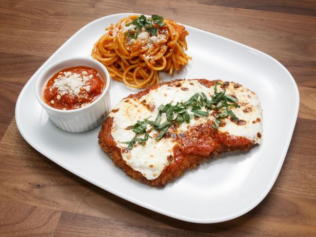 Veal Parm With Spaghetti Recipe Anne Burrell Food Network