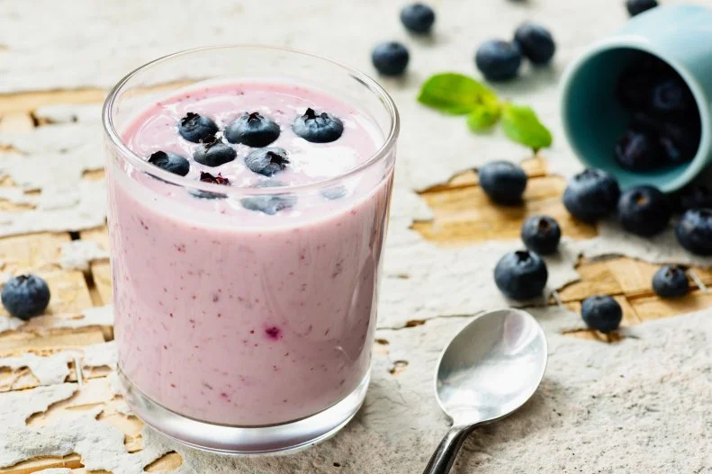 Many dietitians like to add frozen fruit to smoothies including Elizabeth Ward, MS, RD, owner of <a target="_blank" href="https://betteristhenewperfect.com/">Better is the New Perfect</a>. Her favorite combo is frozen sliced bananas and frozen wild blueberries, which supplies fiber, potassium, and beneficial plant compounds called phytonutrients, along with great taste. Plus, Ward says “Frozen fruit makes smoothies thicker and frothier without using ice, which dilutes the flavor.”