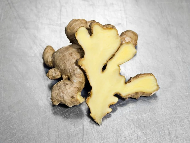 Carrie Gabriel MS, RDN, owner of <a target="_blank" href="https://steps2nutrition.com/">Steps2Nutrition</a> loves adding fresh ginger root chunks to her smoothie. “I like to add about a thumb size piece to all my smoothies for two major reasons,” says Gabriel. “Ginger is known for aiding in digestive issues and inflammation. Plus, I like the warming feeling it gives my stomach and the slightly spicy kick it adds to any smoothie.” Gabriel’s favorite smoothie blend is mixed greens, ginger and frozen pineapple. 