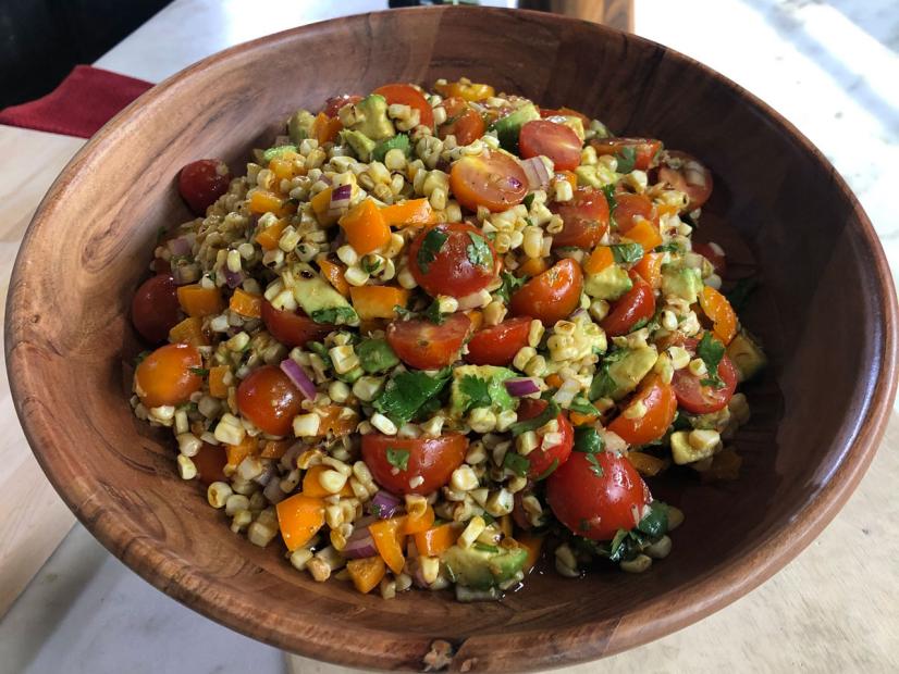 Grilled Corn Salad With Lime Vinaigrette Recipe Food Network