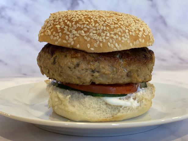 Mushroom Turkey Burger Recipe, Geoffrey Zakarian