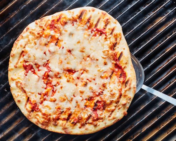 Food Network Kitchen’s 2-Ingredient Grilled Pizza Dough.