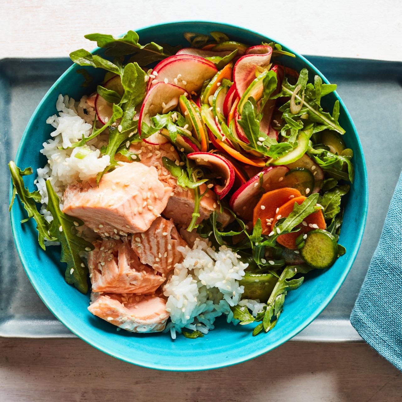 Salmon Bowl “Adult Lunchable” #learnontikok, salmon bowl