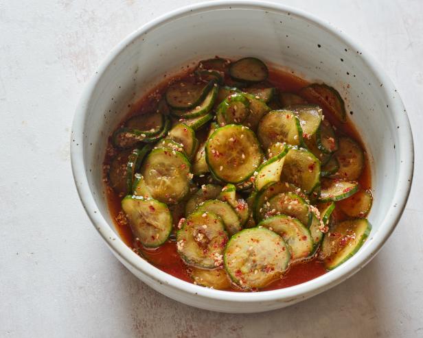 Food Network Kitchen’s Korean-Inspired Picked Cucumbers.
