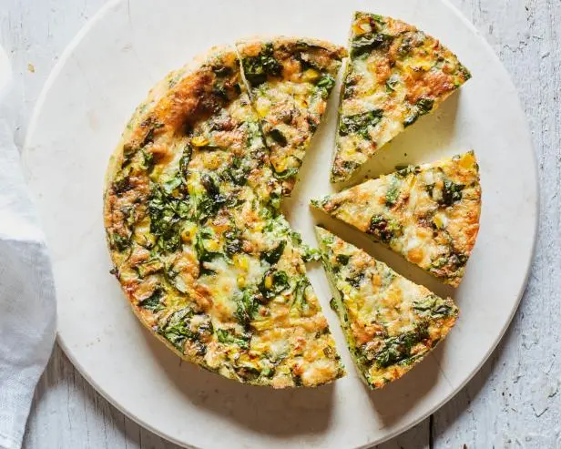 Air Fryer Spinach, Pepper and Havarti Frittata