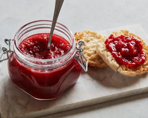 Strawberry-Rhubarb Jam [www.foodnetwork.com]