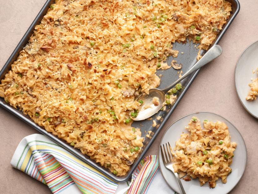 Food Network Kitchen’s Sheet Pan Tuna Noodle Casserole, as seen on Food Network.