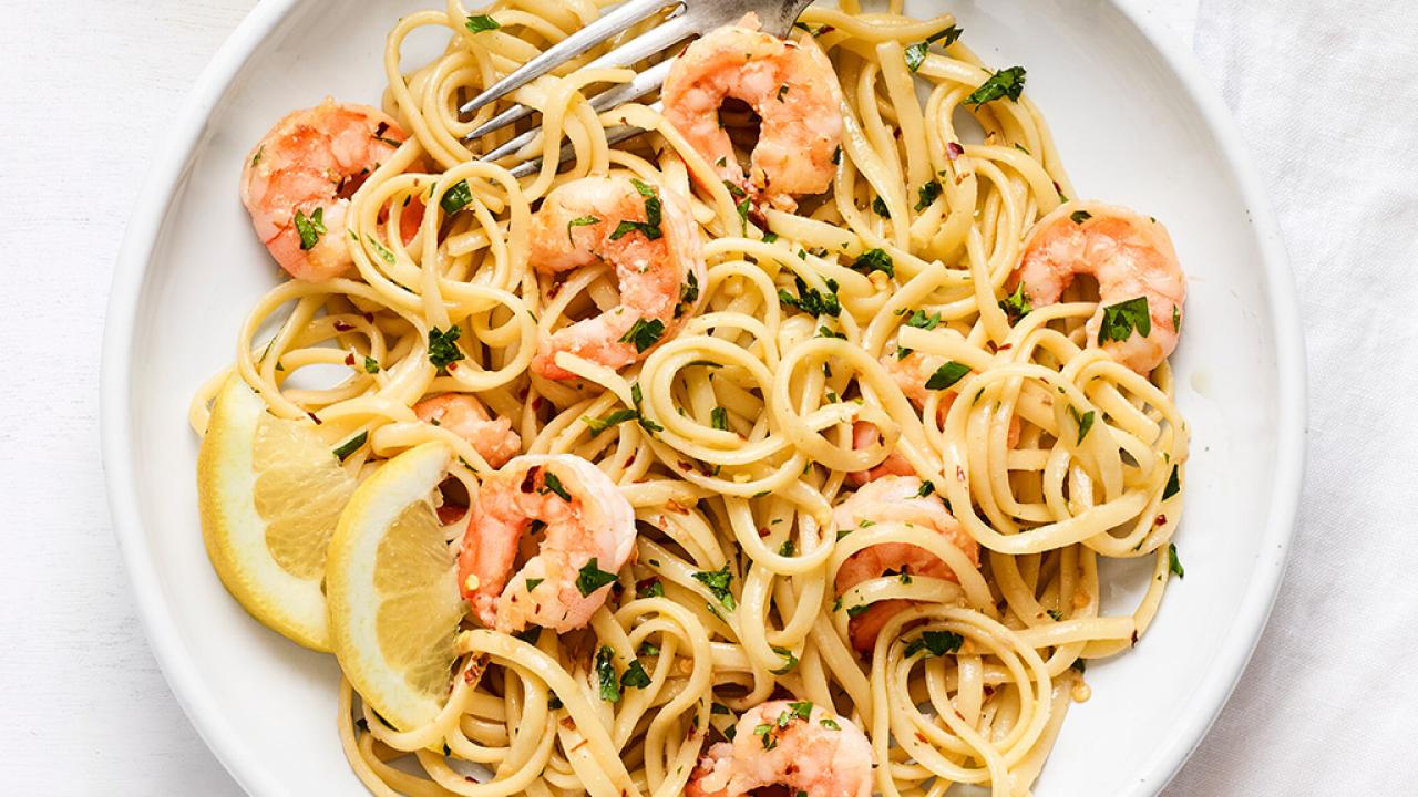 Shrimp Scampi with Spaghetti #Campbell's Dinner Sauces : Soni's Food