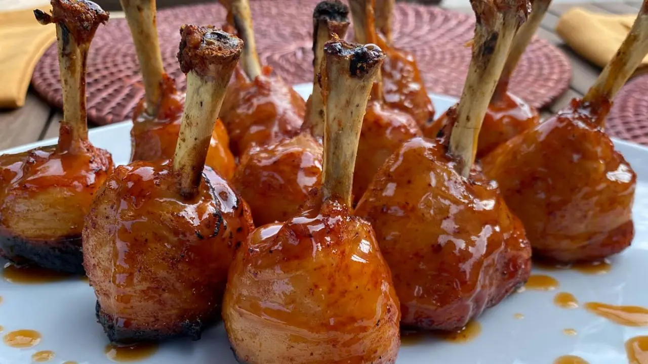 Honey-Bourbon Chicken Pops