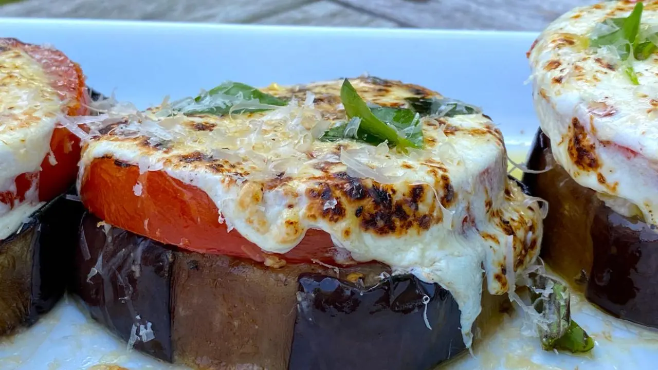 Grilled Eggplant Parmesan