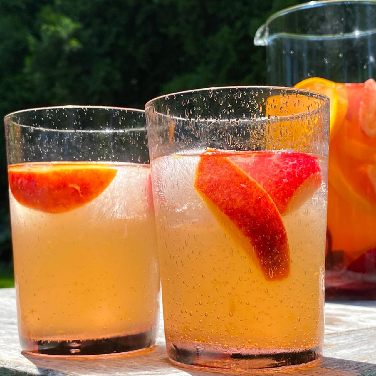 Peach Rose Sangria - Whole and Heavenly Oven