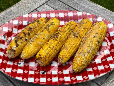 Grilled Corn with Ranchovy Butter