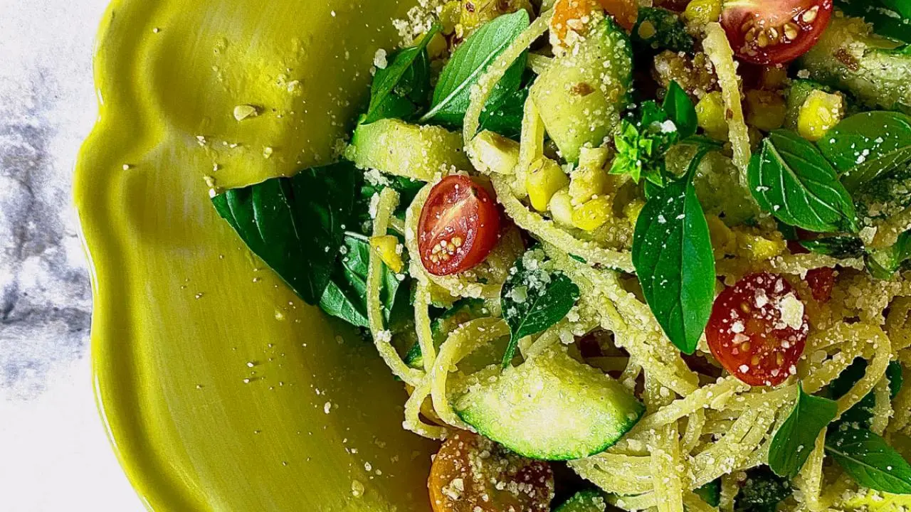 Summer Spaghetti with Garden Fresh Zucchini