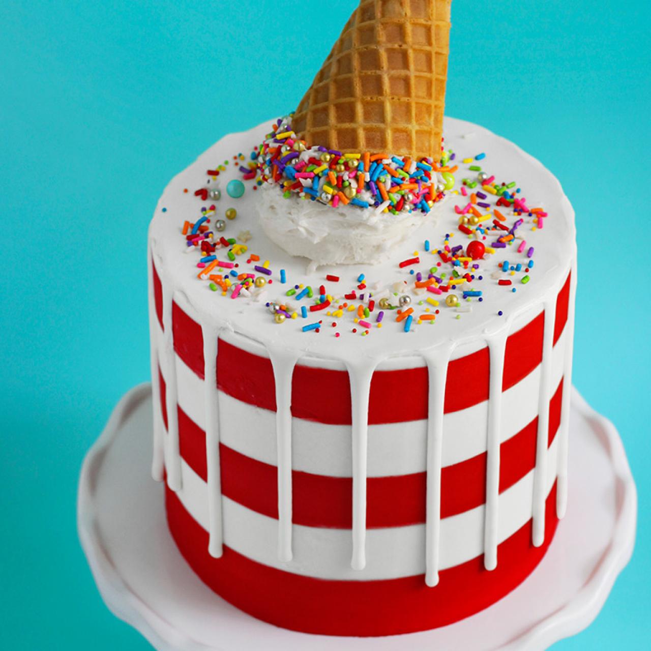 Triple Scoop Birthday Cake 